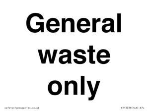 General waste only